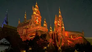 Photo of Nighttime Magic at Hogwarts Castle